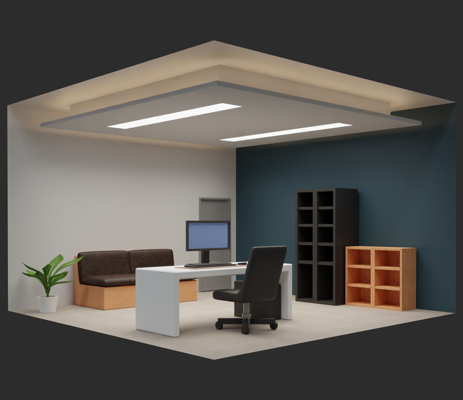 金鍏電子LED支架燈層板燈間接光照明應用2